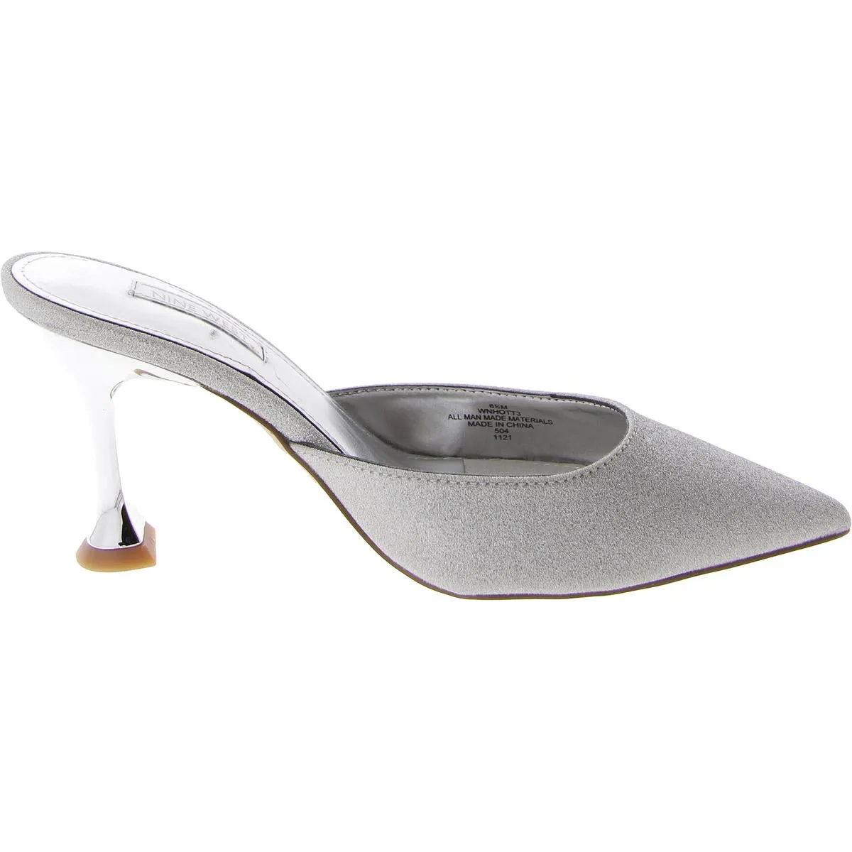 Hott3 Womens Slip On Kitten Heel Mules