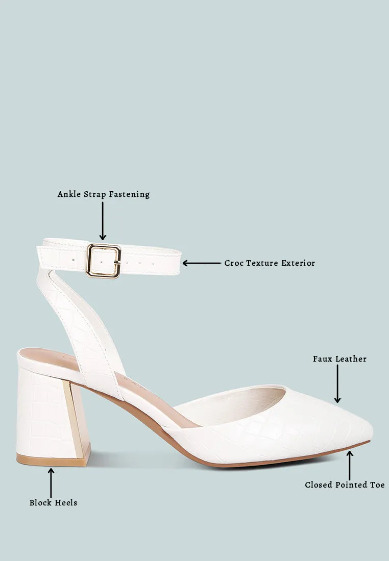 hyatt metallic sling block heel sandals