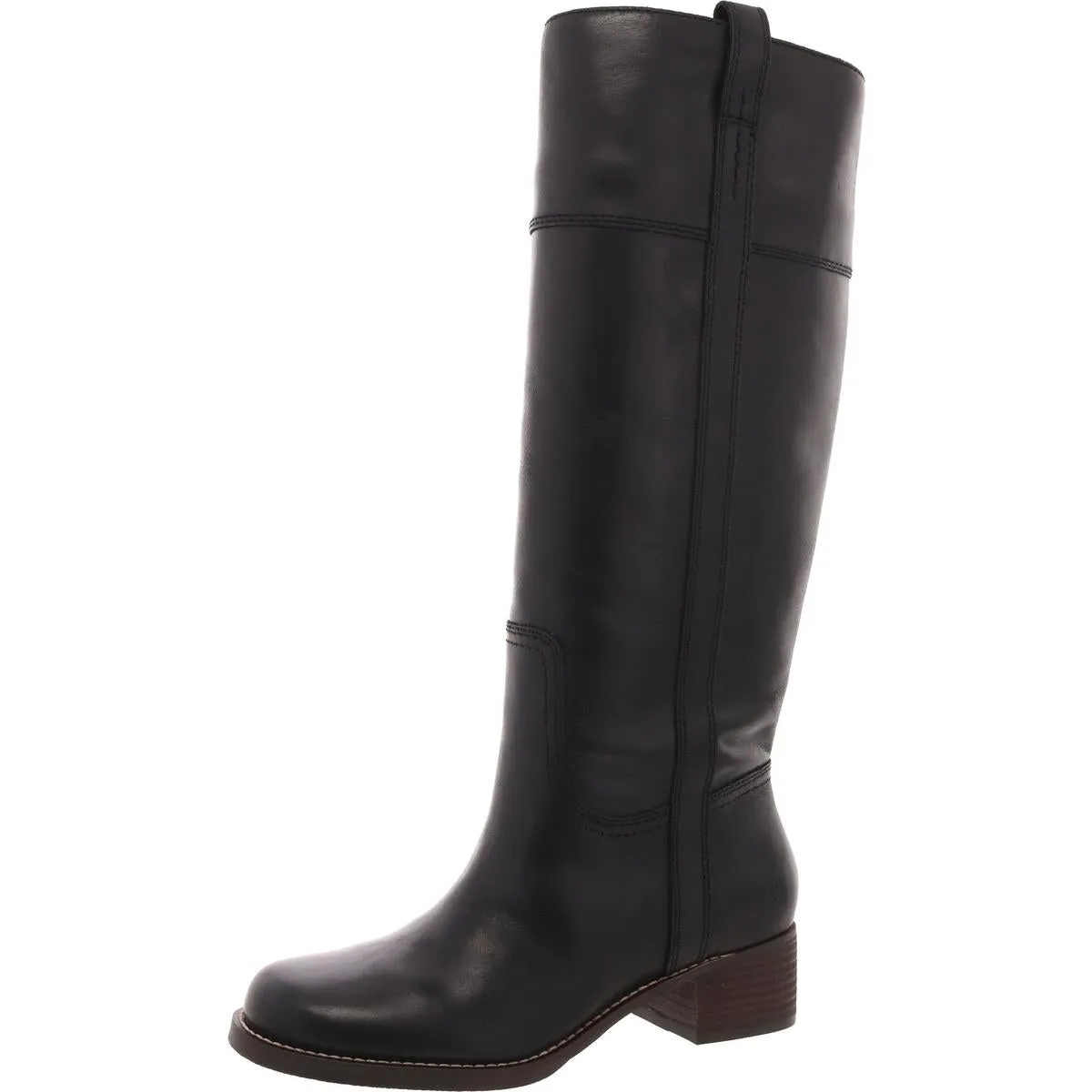 Hybiscus Womens Leather Riding Knee-High Boots