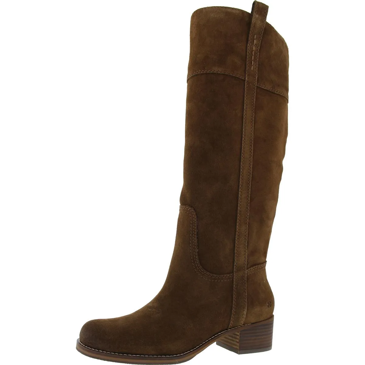 Hybiscus Womens Leather Riding Knee-High Boots