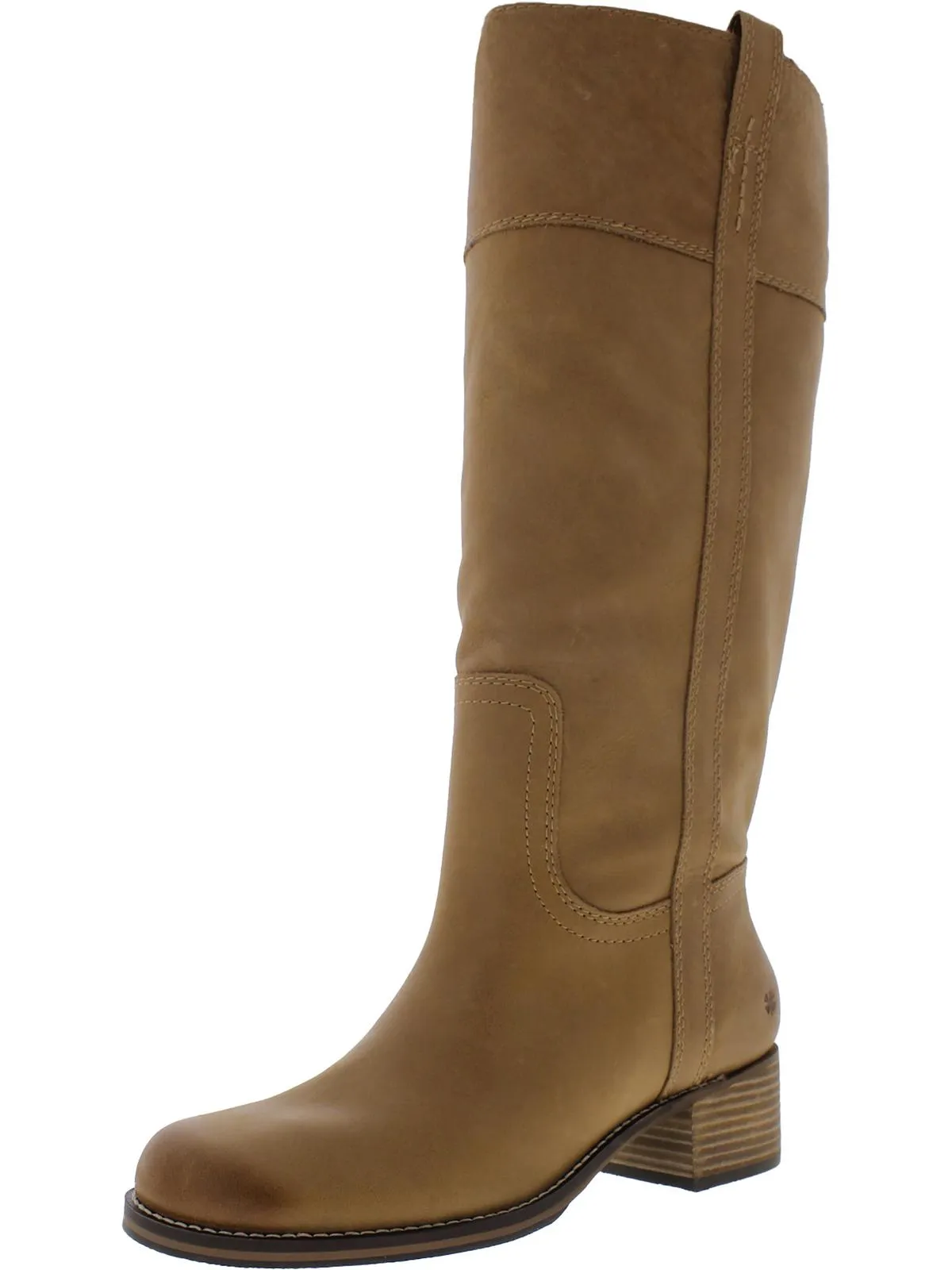 Hybiscus Womens Leather Riding Knee-High Boots