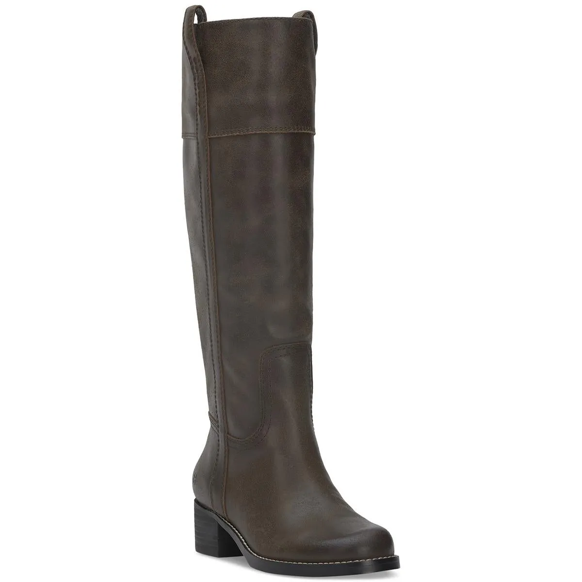 Hybiscus Womens Leather Riding Knee-High Boots