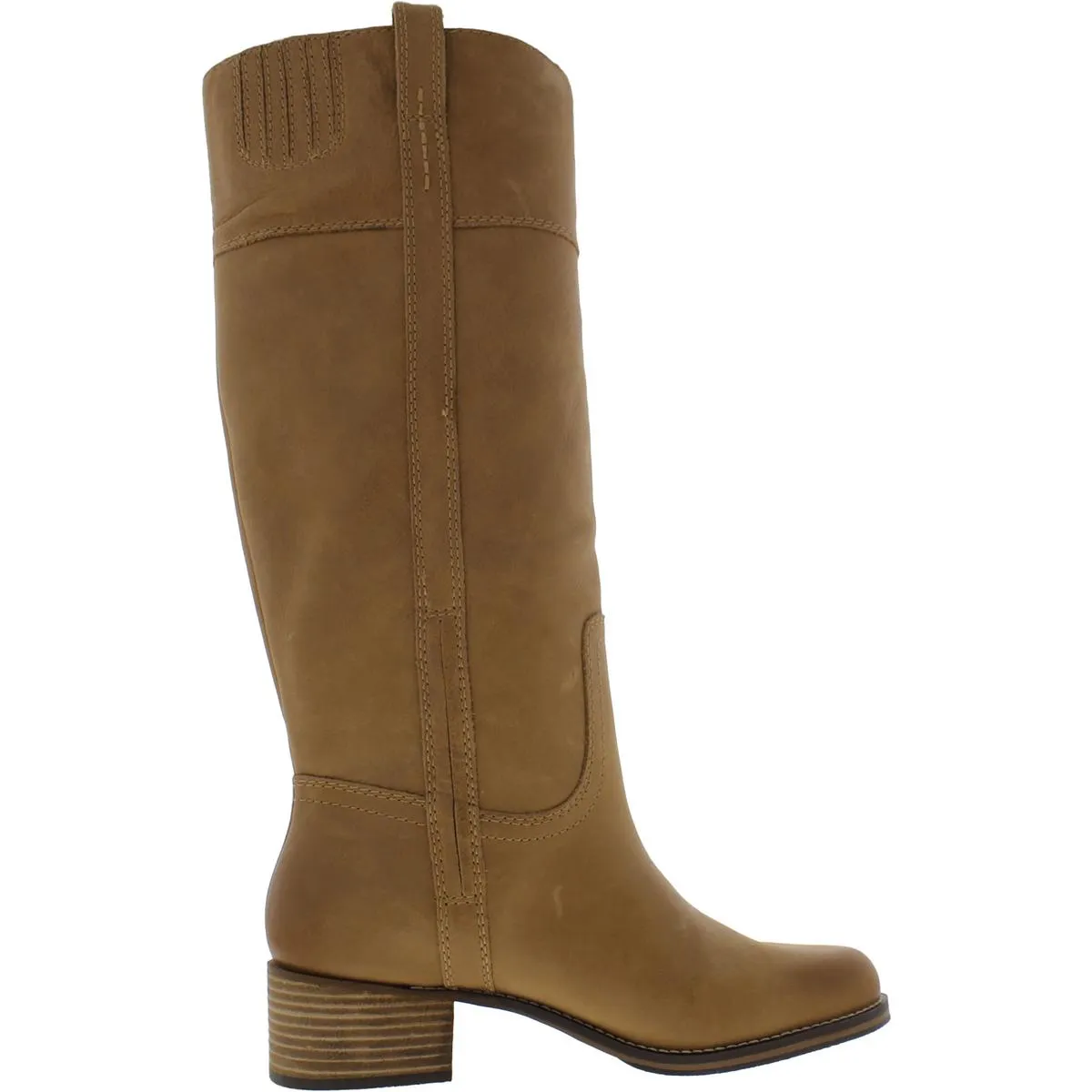 Hybiscus Womens Leather Riding Knee-High Boots