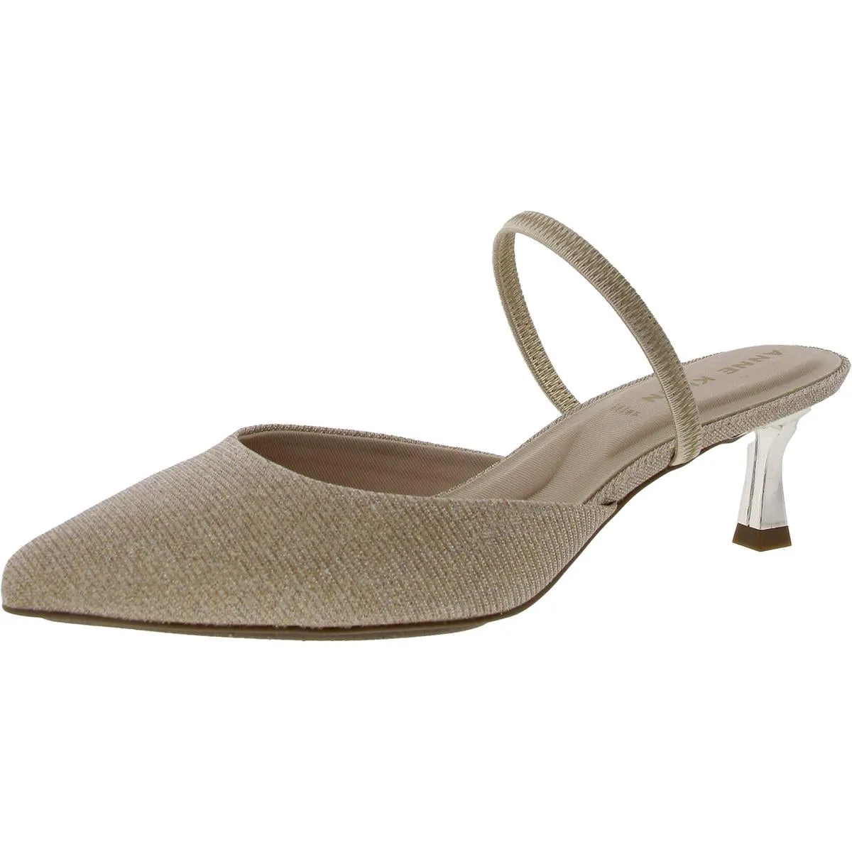 Iella  Womens Slip On Pointed Toe Slingback Heels