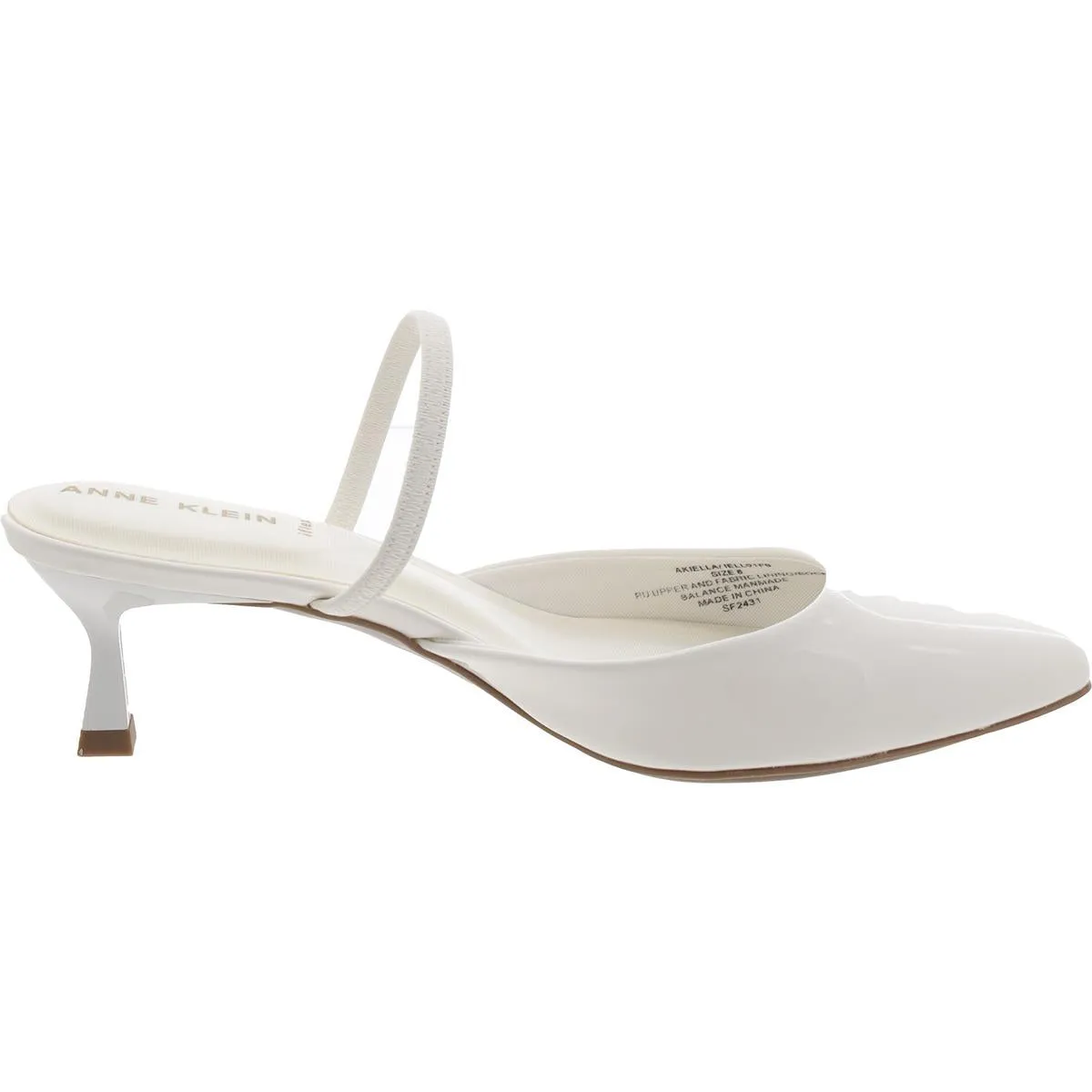 Iella  Womens Slip On Pointed Toe Slingback Heels