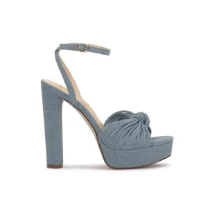 Immie Platform Sandal In Medium Blue