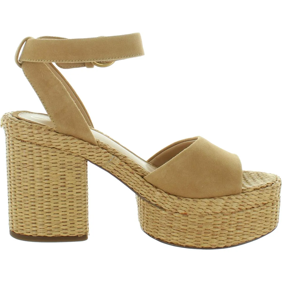 Immie Womens Suede Open Toe Pumps