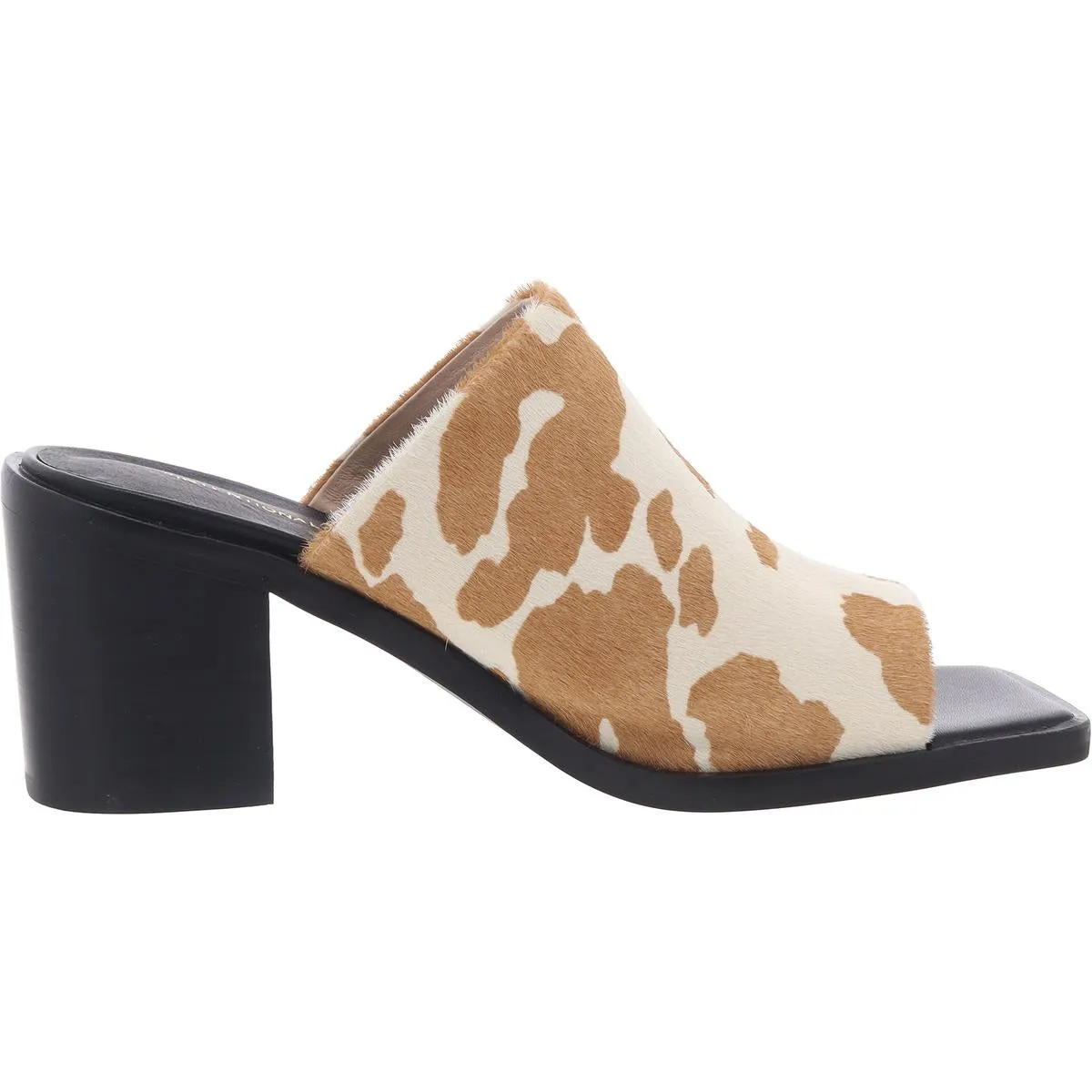 Imply Womens Padded Insole Calf Hair Mules