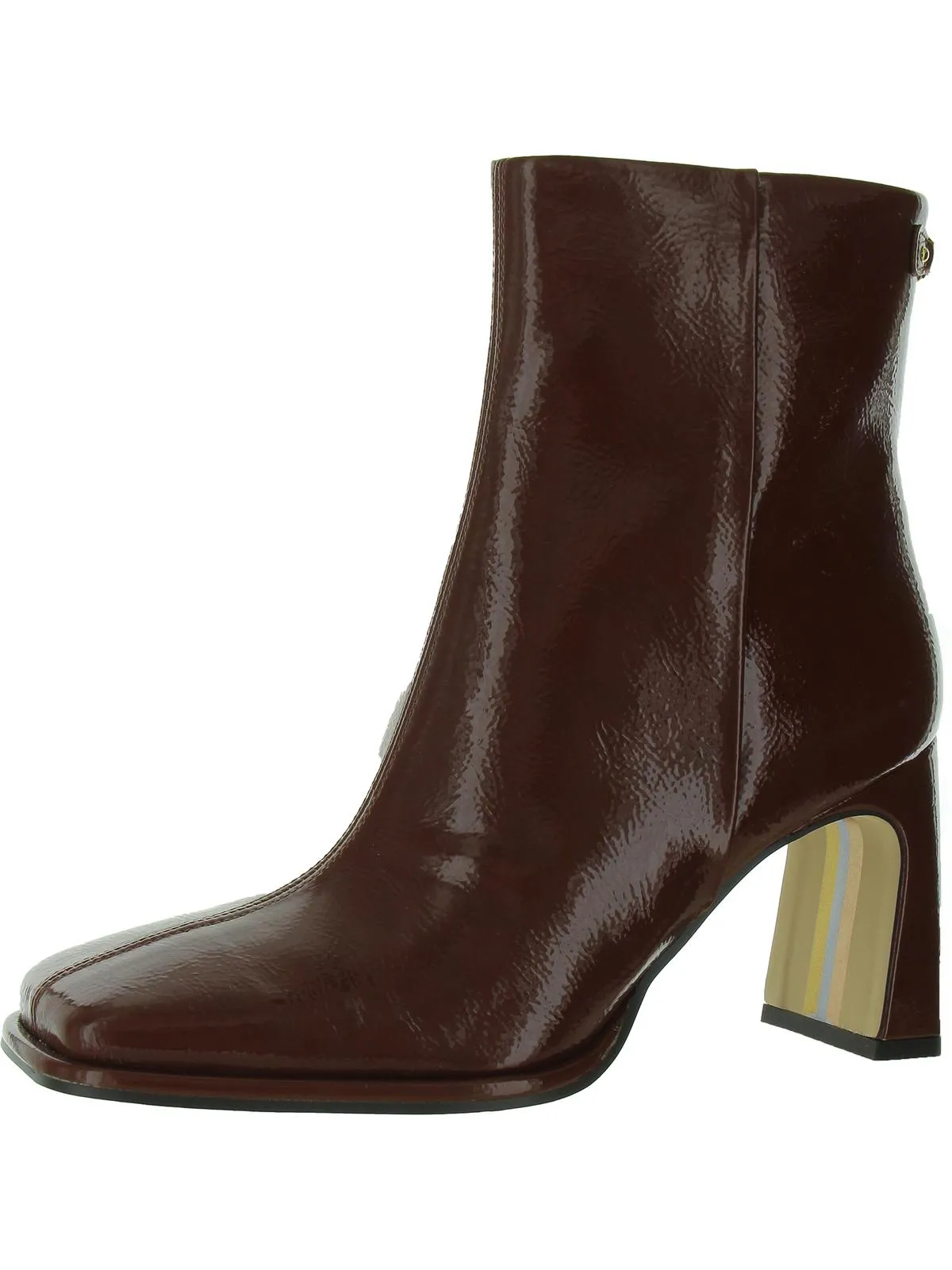 Irie 2 Womens Patent Square Toe Ankle Boots