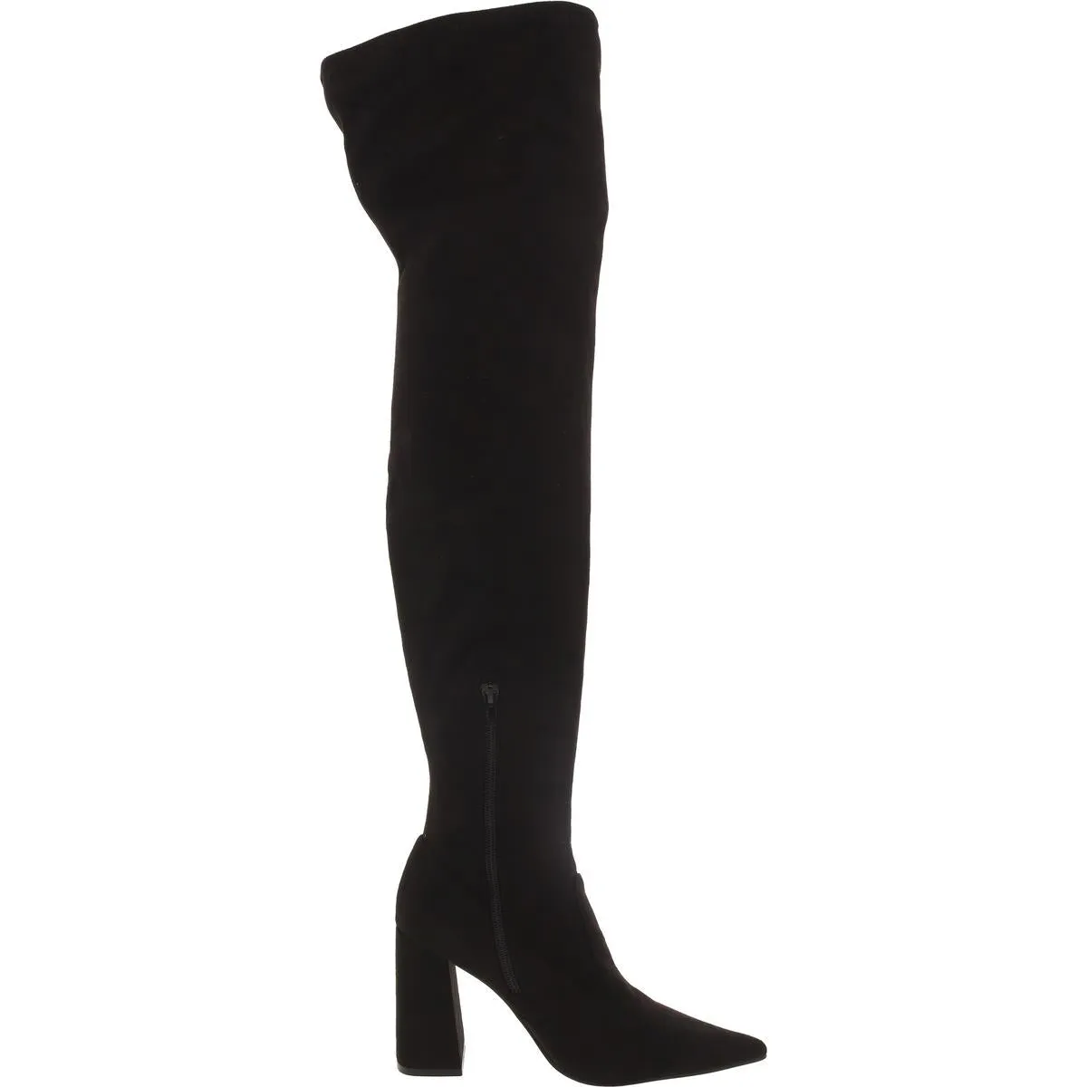 Irina Womens Faux Suede Pointed Toe Thigh-High Boots