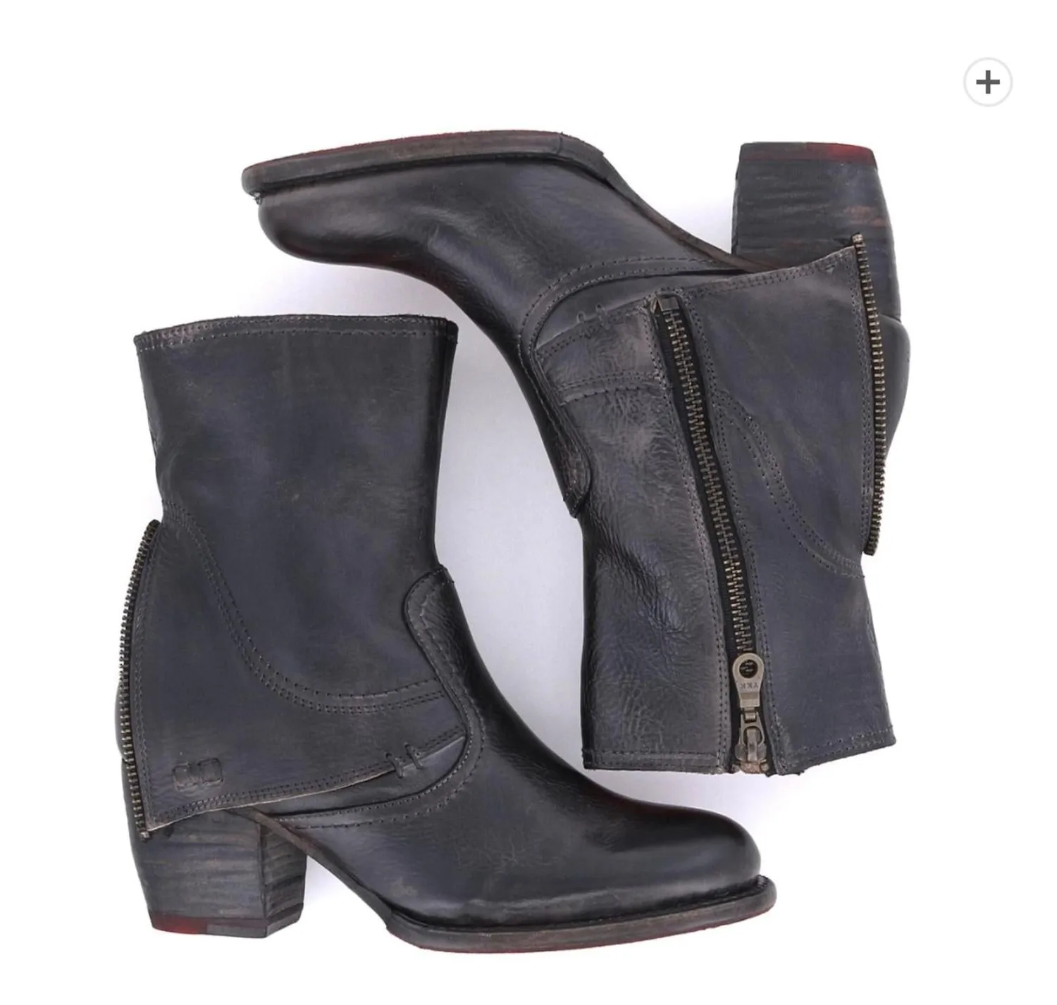 Iris Ankle Bootie In Black Rustic - US 7.5