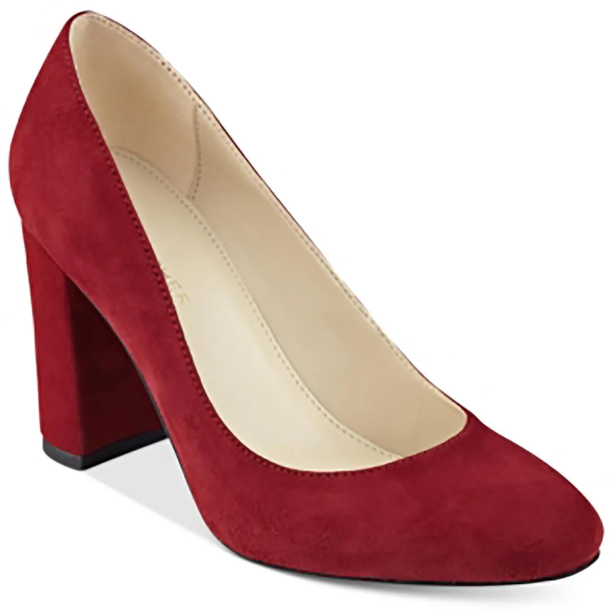 Isabelle Womens Suede Round Toe Dress Heels