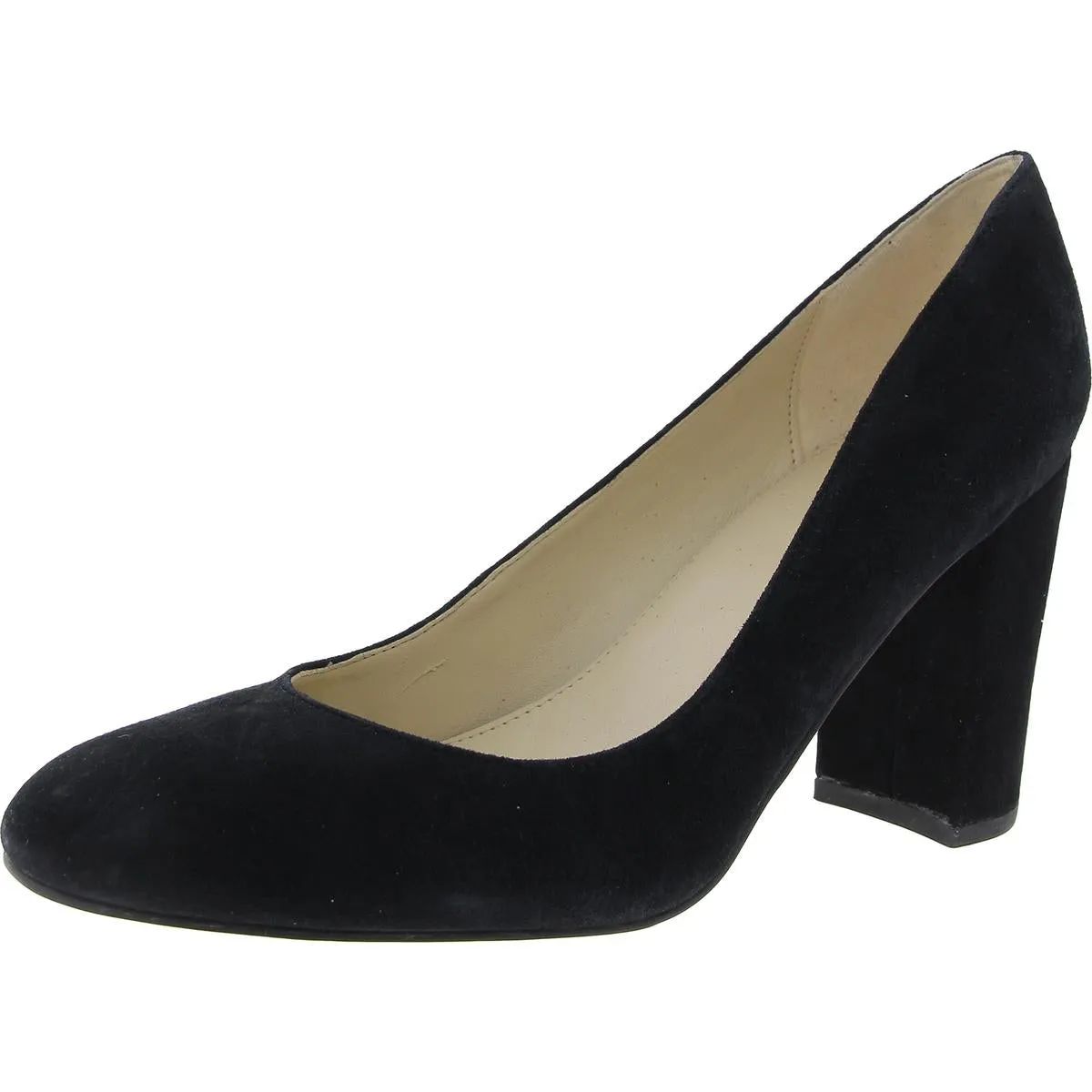 Isabelle Womens Suede Round Toe Dress Heels