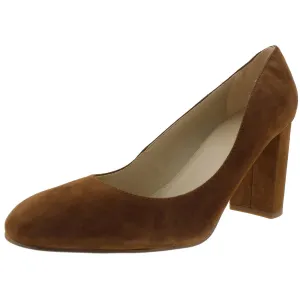 Isabelle Womens Suede Round Toe Dress Heels
