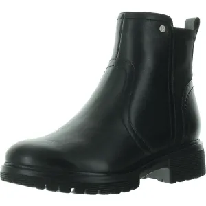 Isalina Womens Zipper Leather Booties