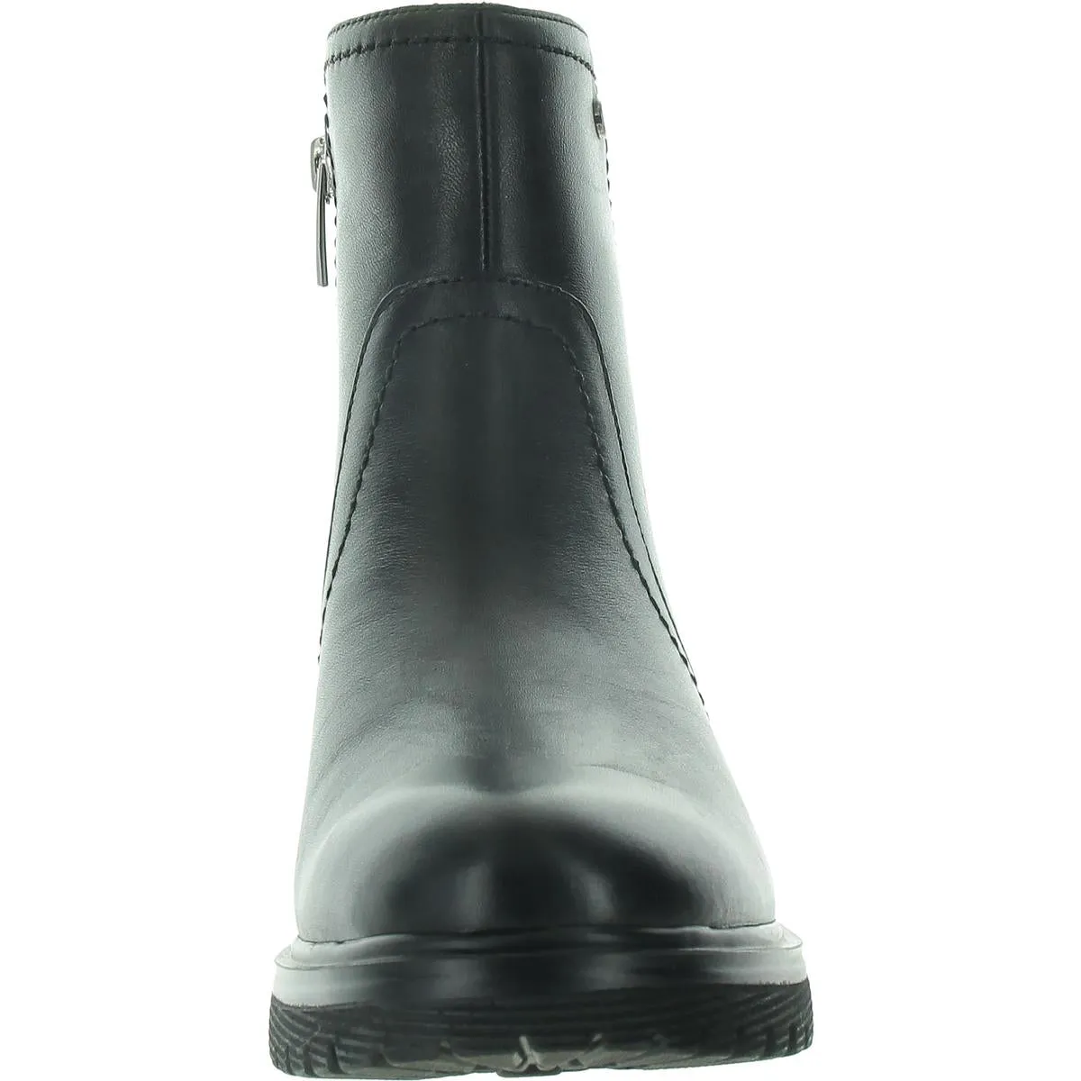Isalina Womens Zipper Leather Booties