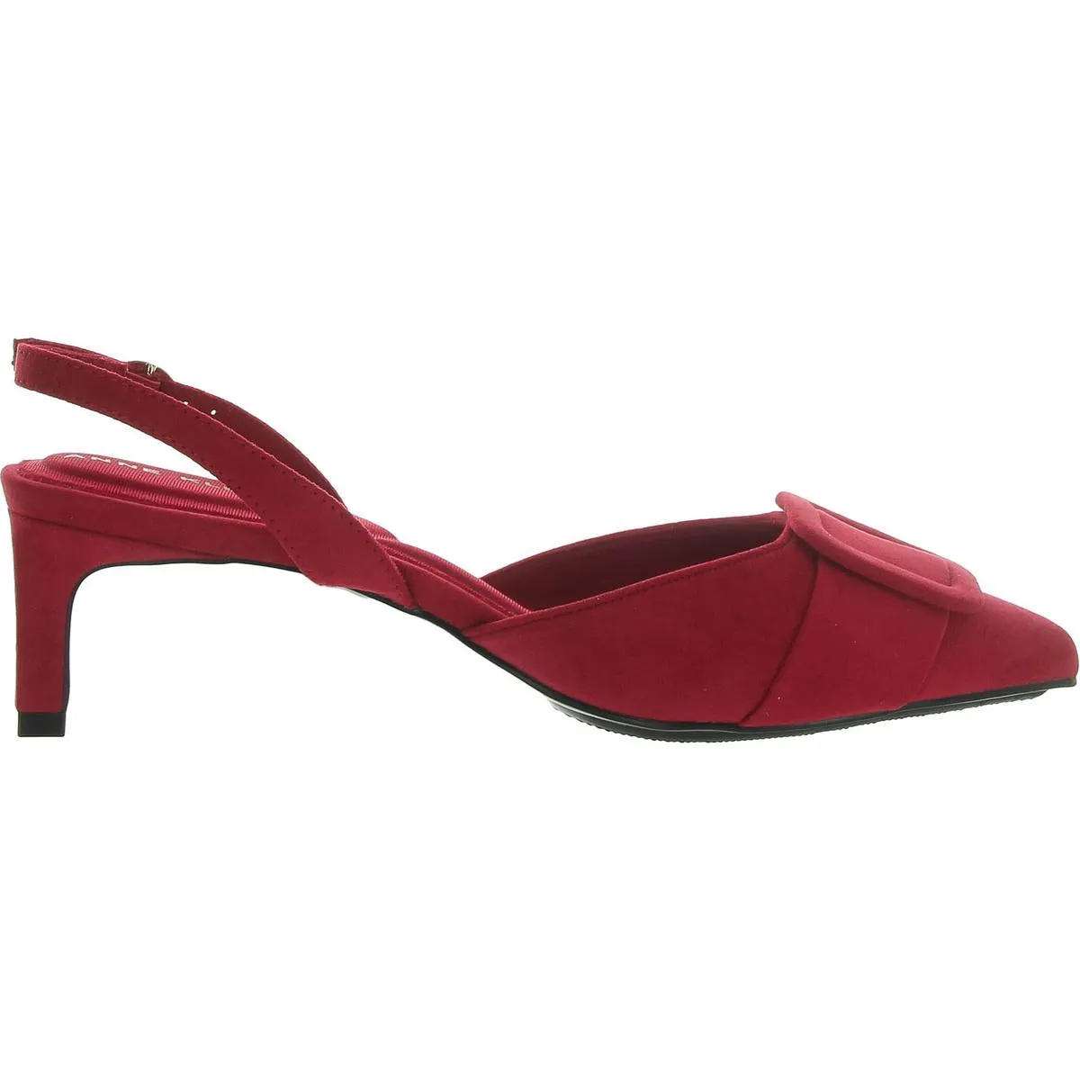Iva Womens Kitten Pointed Toe Slingback Heels