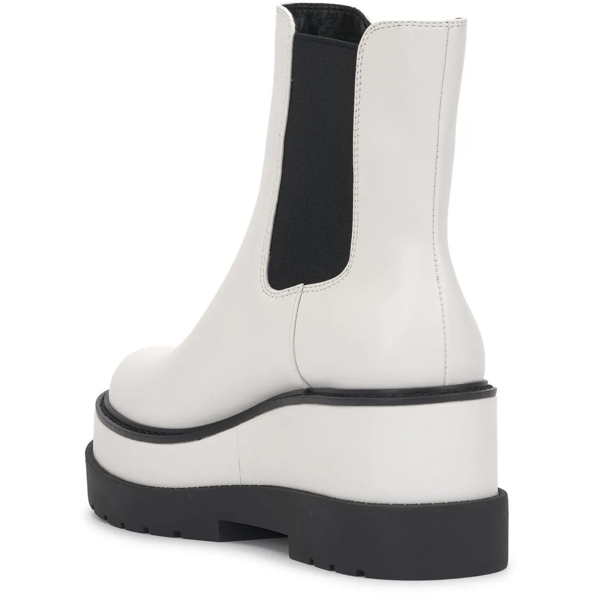 Ivean Womens Faux Leather Platfrom Chelsea Boots