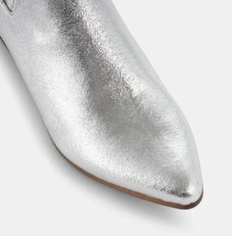Ivylee Bailey Silver Cracked Leather