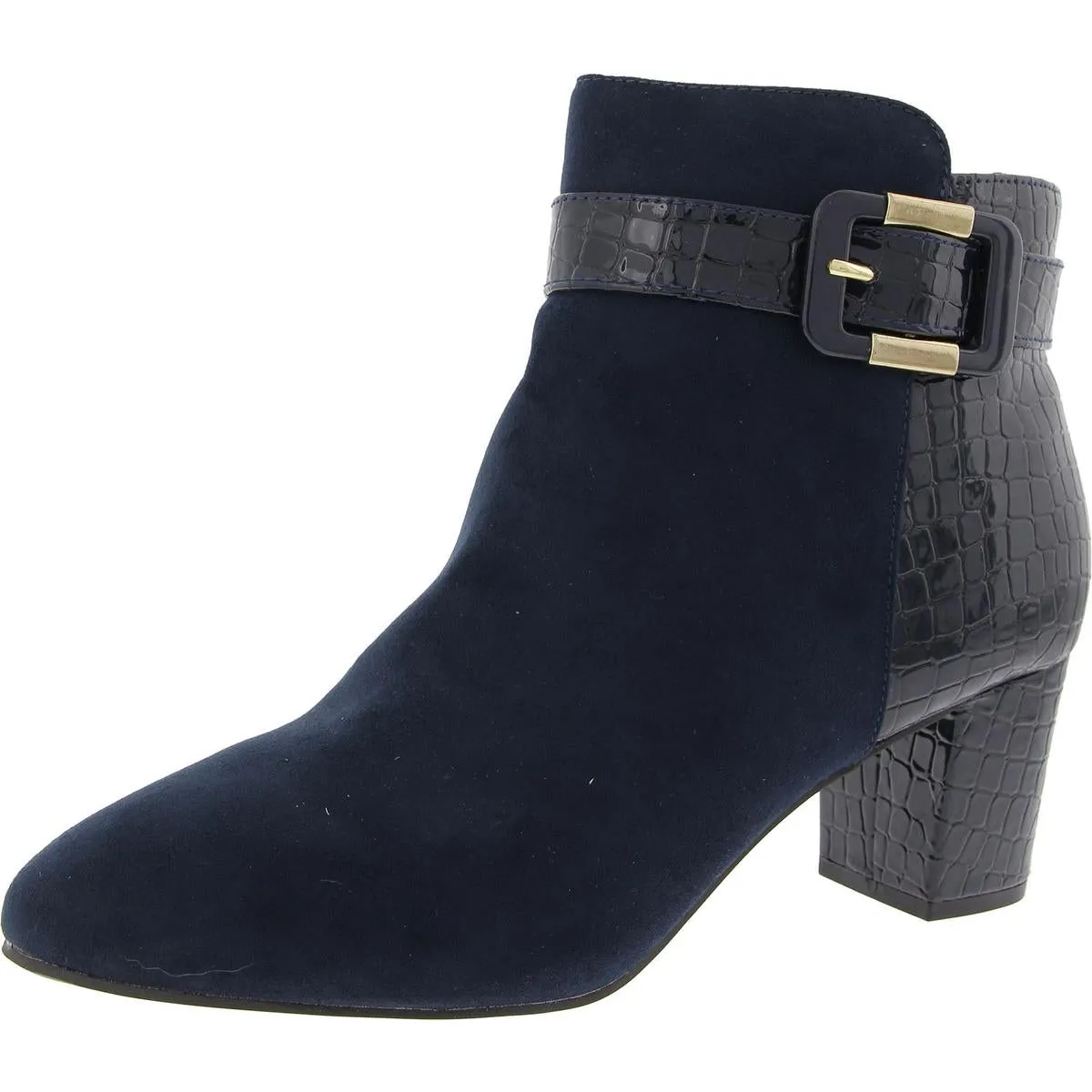 Ivyy Womens Pull On Snake Print Booties