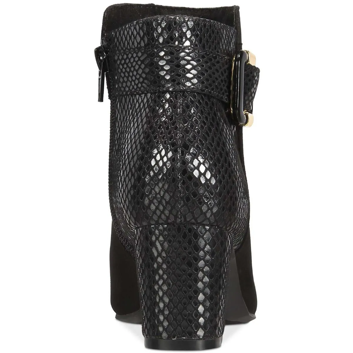 Ivyy Womens Pull On Snake Print Booties