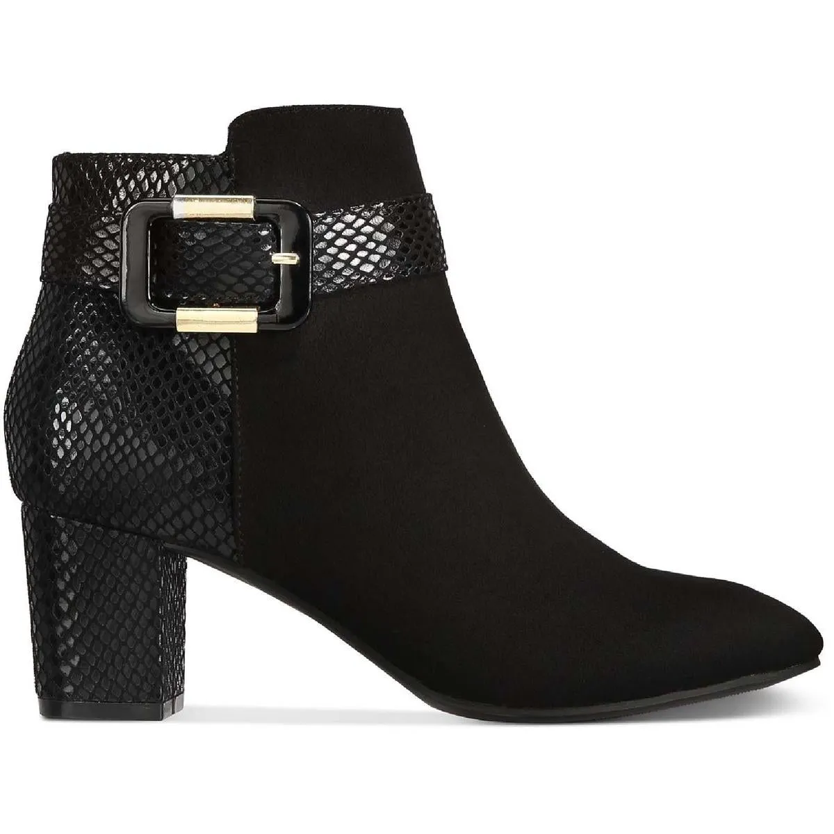 Ivyy Womens Pull On Snake Print Booties