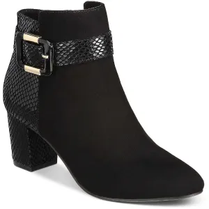 Ivyy Womens Pull On Snake Print Booties