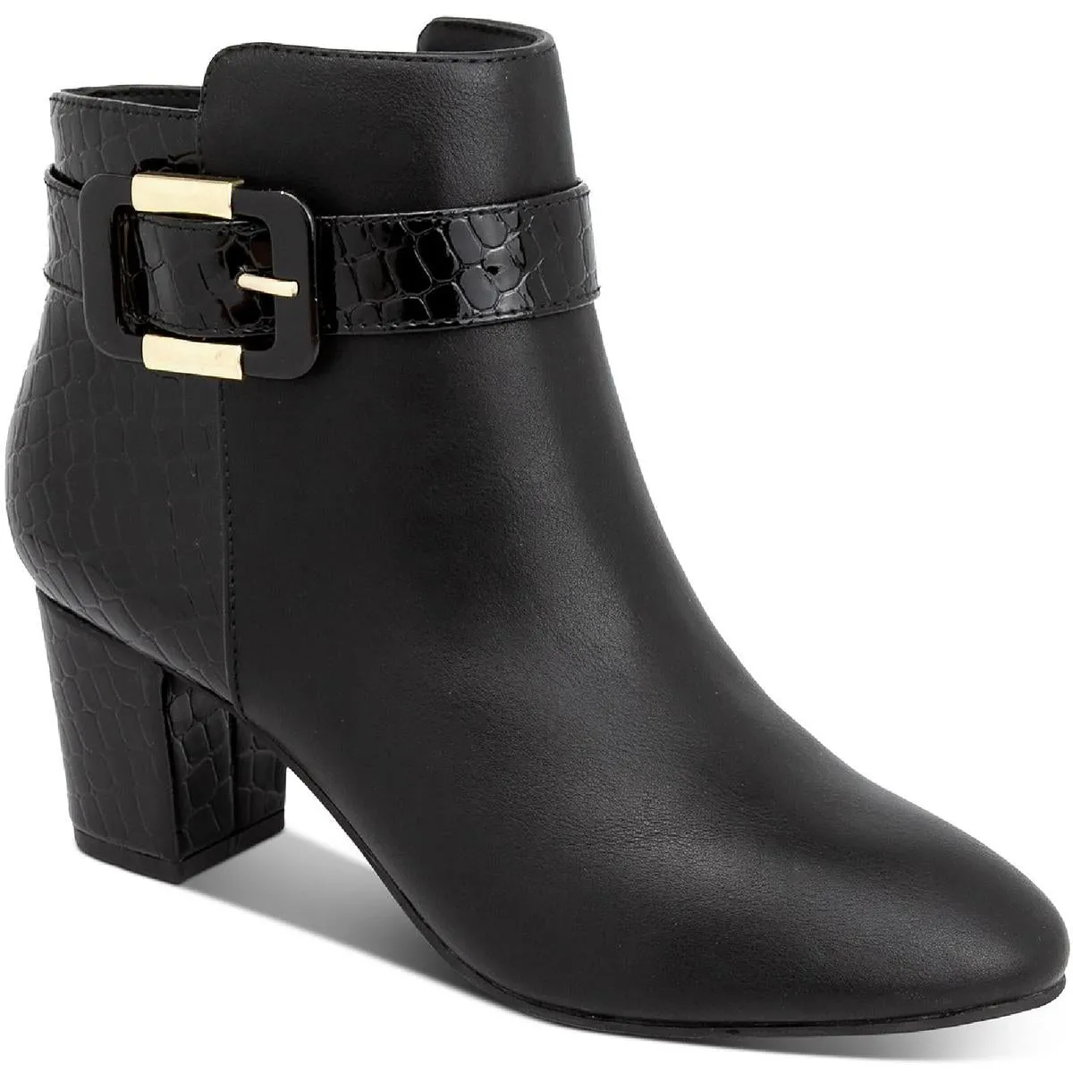 Ivyy Womens Pull On Snake Print Booties