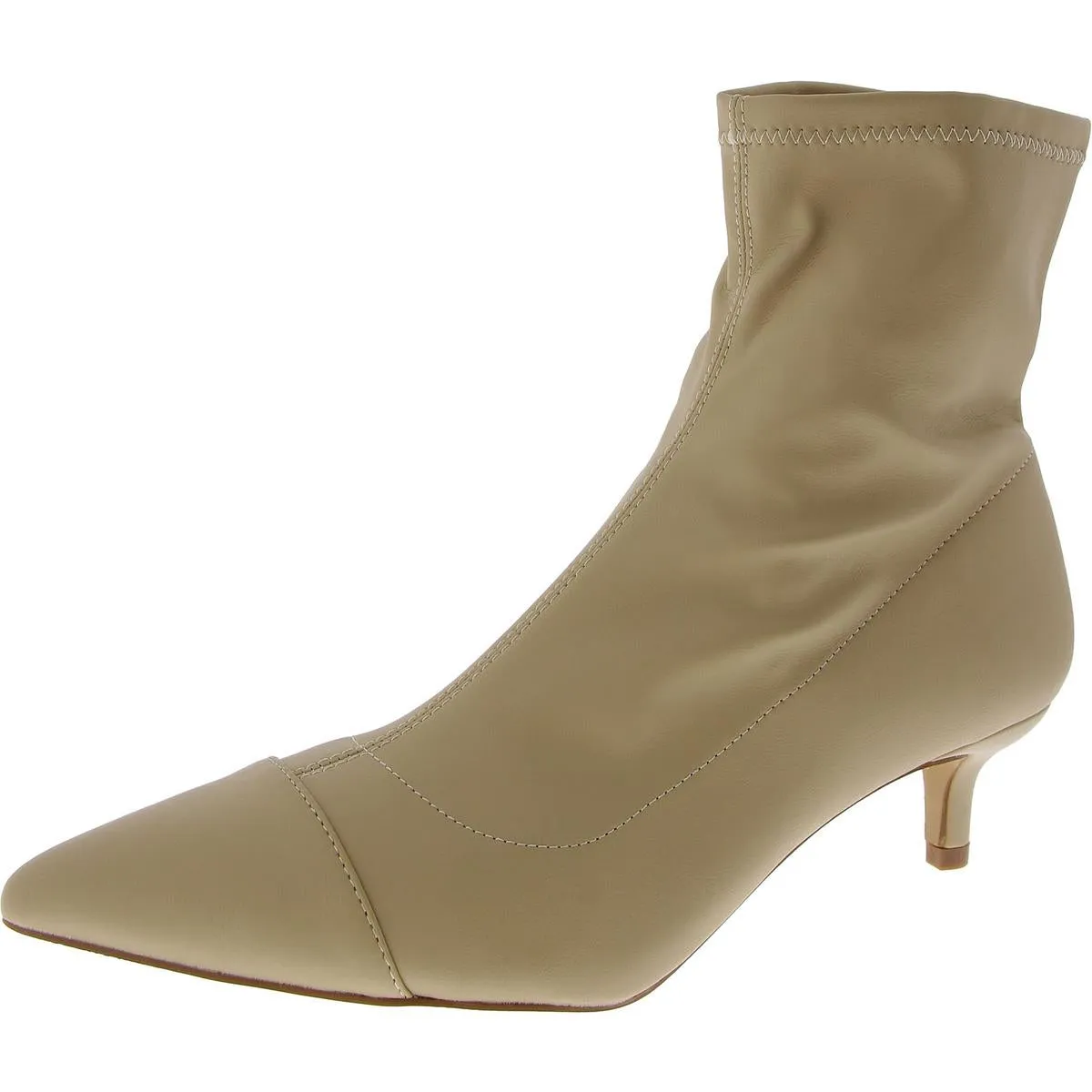 Jadde Womens Faux Leather Pointed Toe Ankle Boots