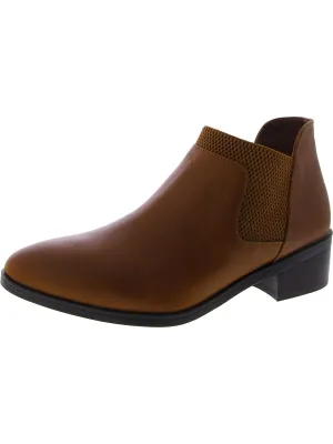 Jamila Womens Leather Ankle Chelsea Boots