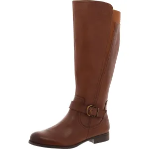 JAYA Womens Block Heel Man Made Knee-High Boots