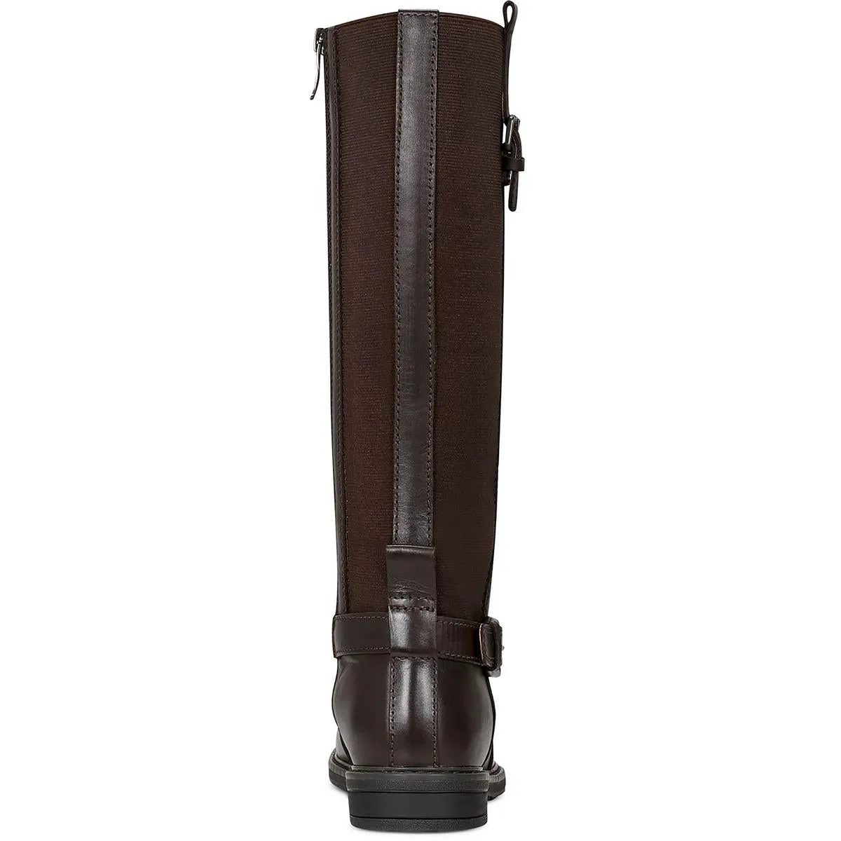 JEMA Womens Zipper Leather Knee-High Boots