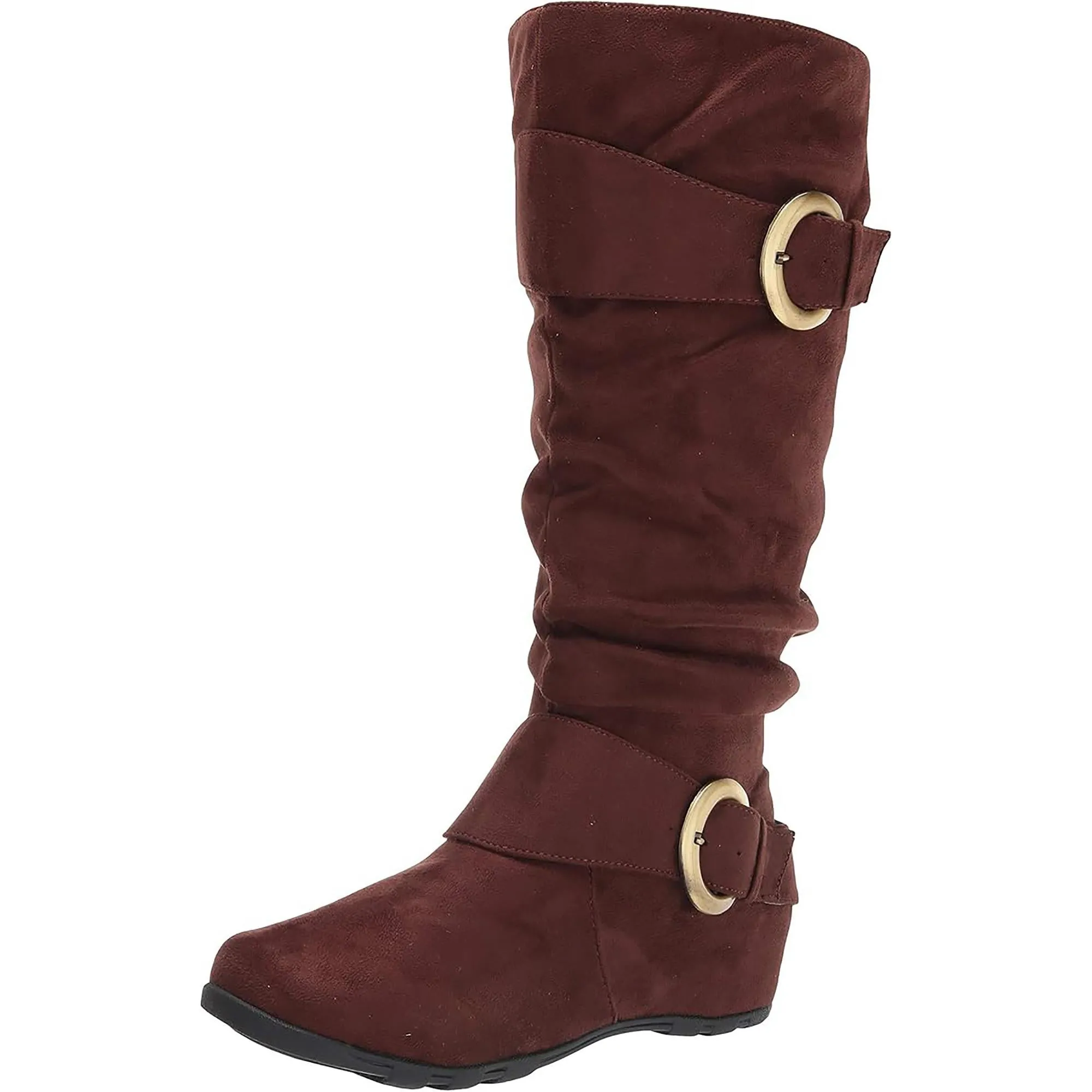 Jester Womens Zipper Faux Suede Knee-High Boots