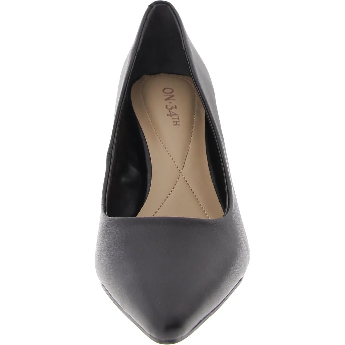 Jeules Womens Padded Insole Pointed-Toe Pumps
