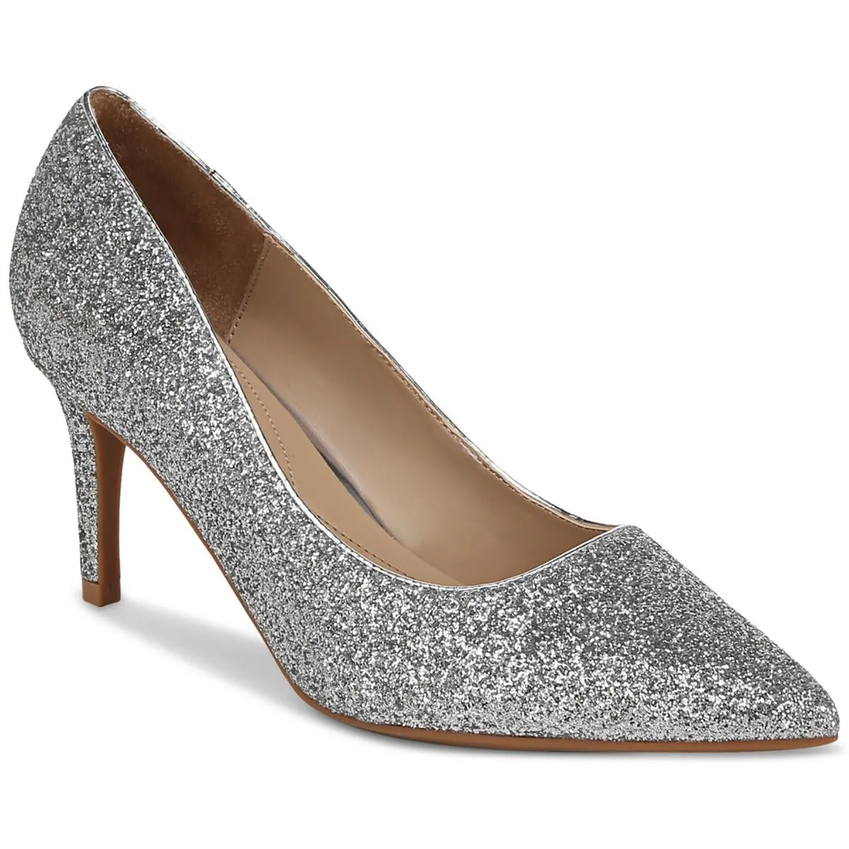 Jeules Womens Padded Insole Pointed-Toe Pumps