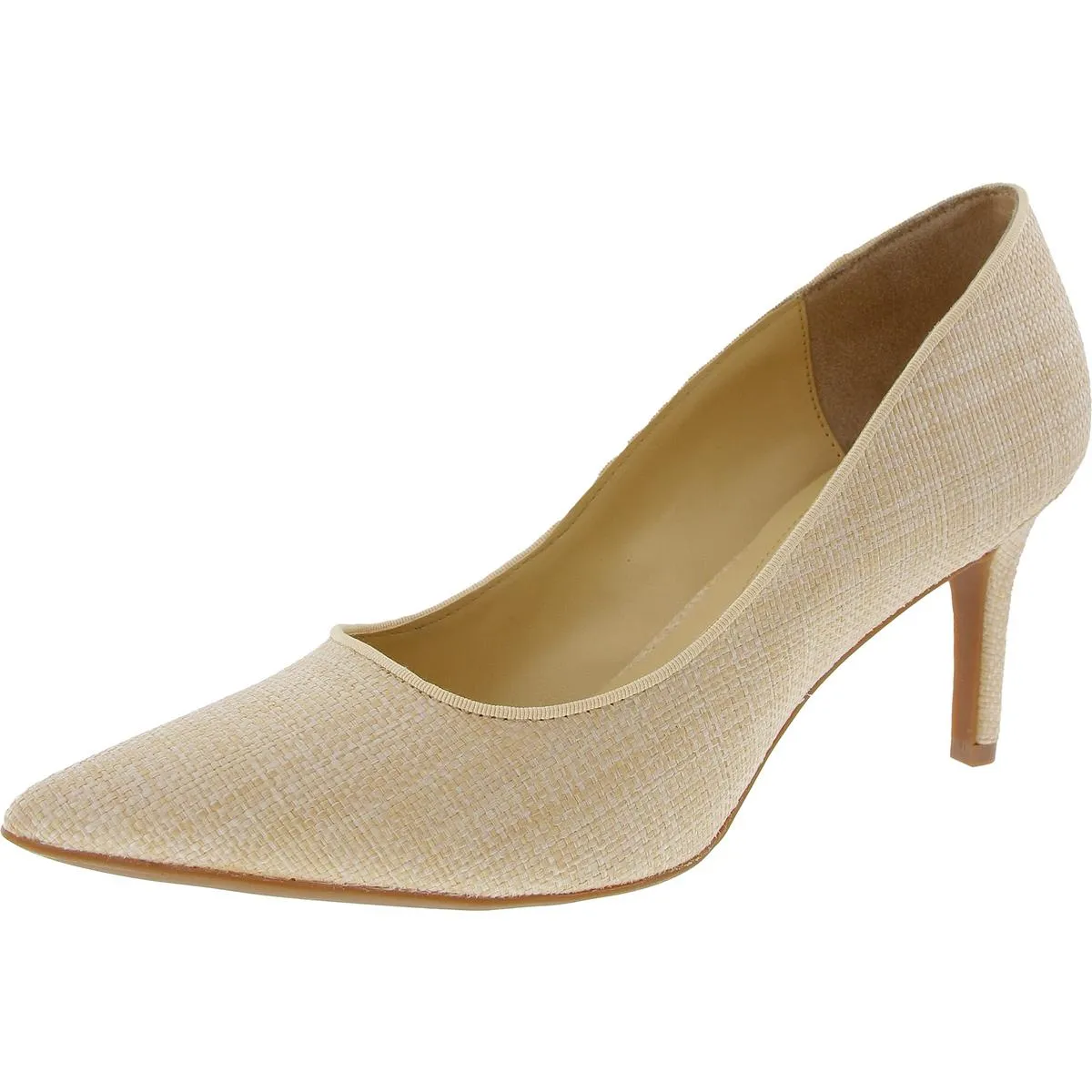 Jeules Womens Padded Insole Pointed-Toe Pumps