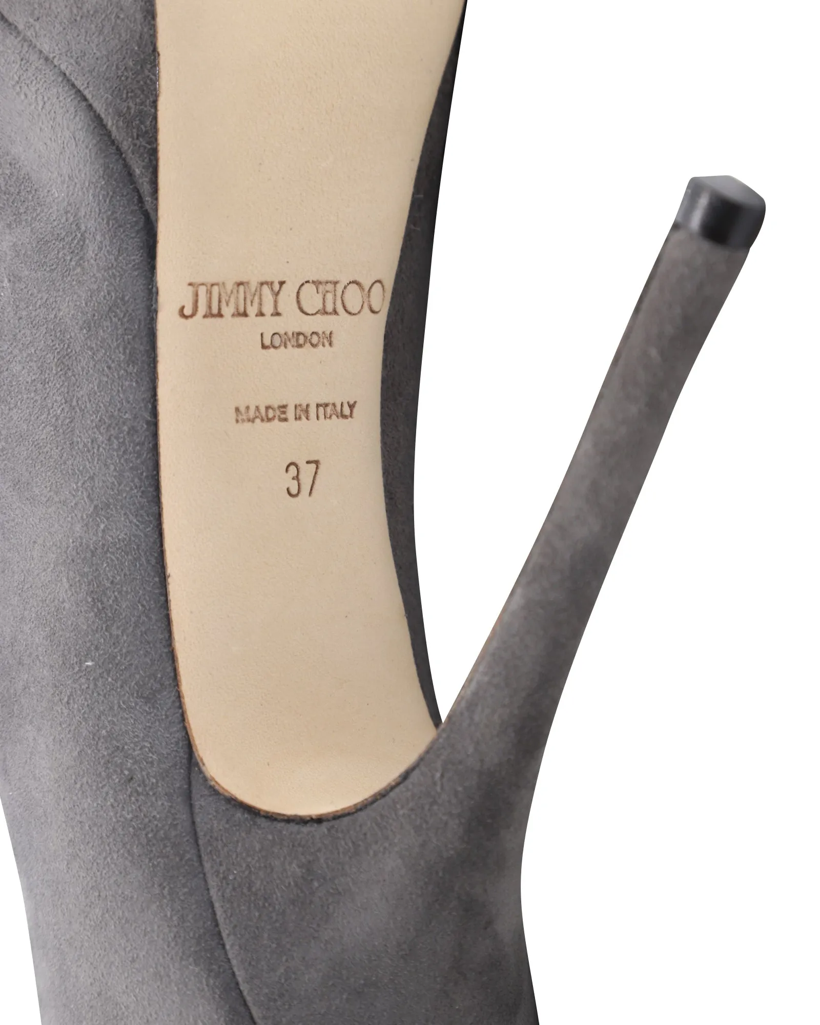 Jimmy Choo Cosmic 120 Platform Pumps in Grey Suede
