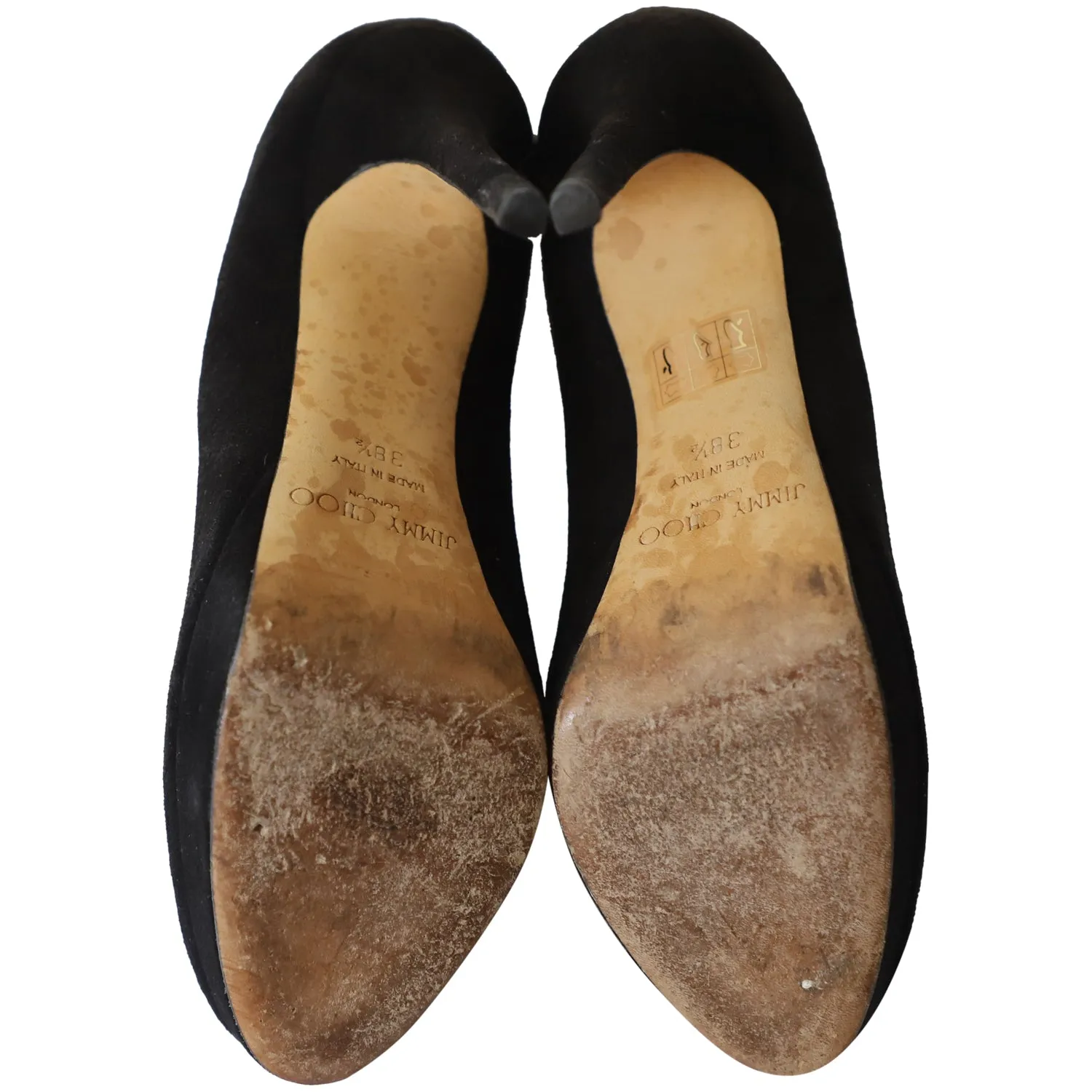 Jimmy Choo Cosmic Platform Pumps in Black Suede