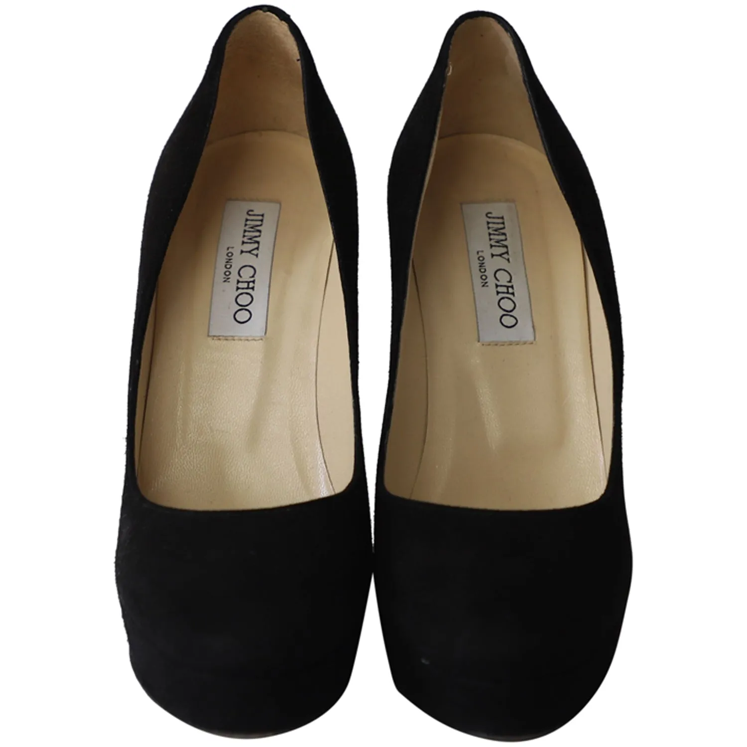 Jimmy Choo Cosmic Platform Pumps in Black Suede