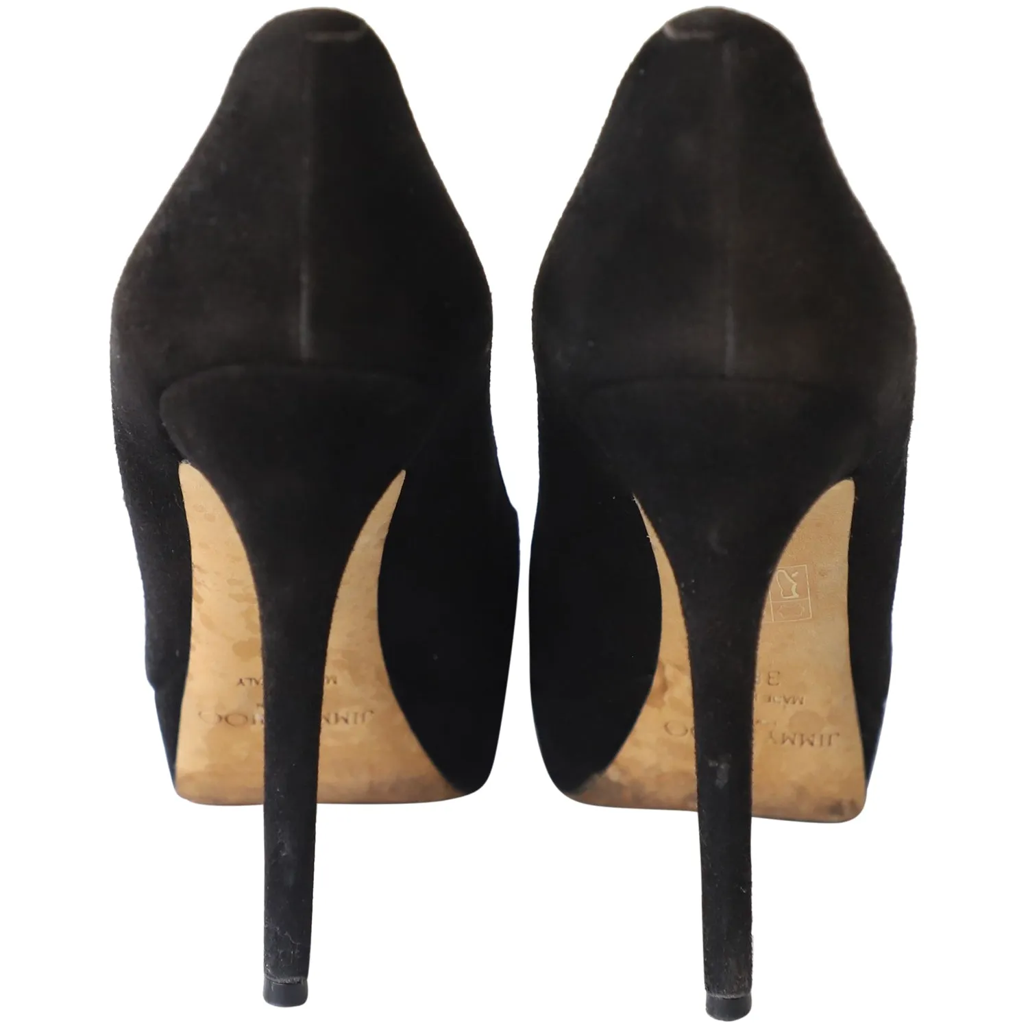 Jimmy Choo Cosmic Platform Pumps in Black Suede