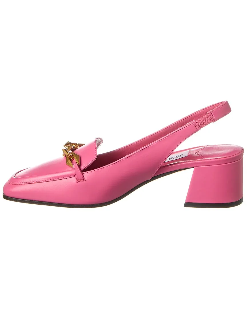 Jimmy Choo Diamond Tilda 45 Leather Slingback Pump