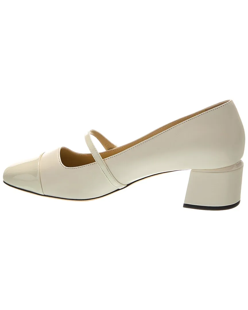 Jimmy Choo Elisa 45 Leather & Patent Pump