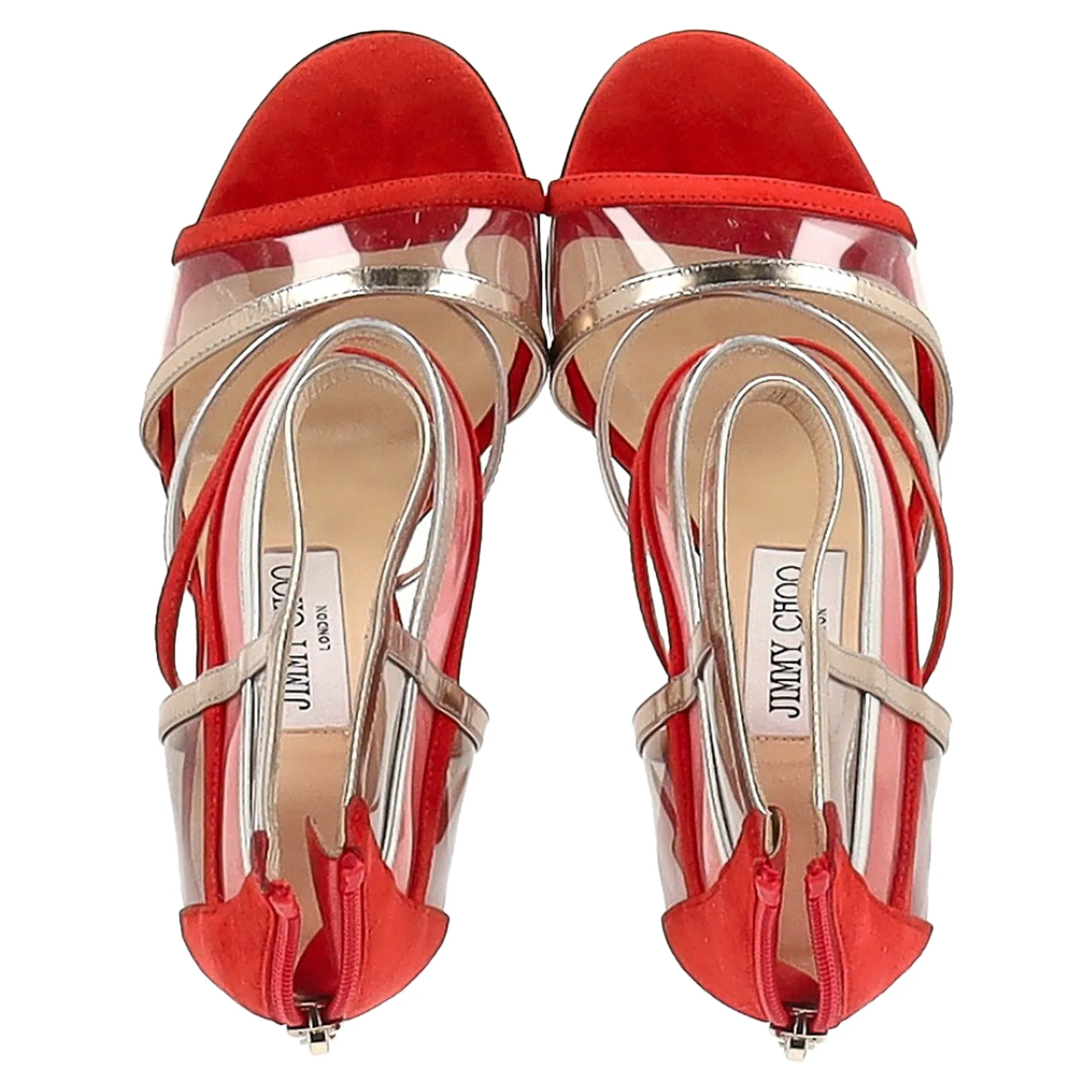 Jimmy Choo Maitai Sandals in Red Suede