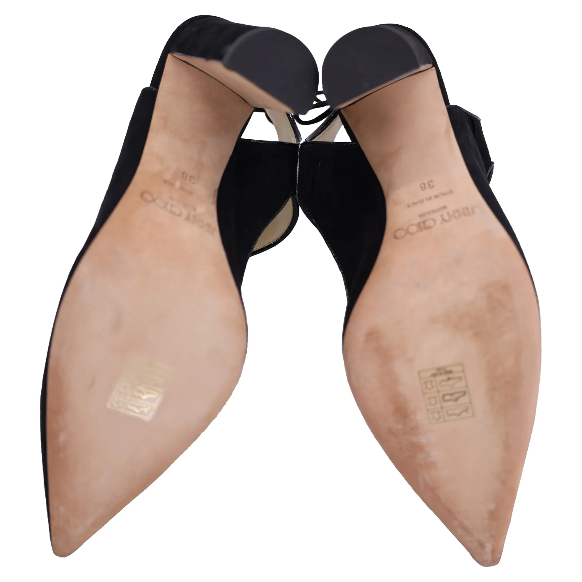 Jimmy Choo Mazey 100 Pumps in Black Suede
