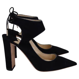 Jimmy Choo Mazey 100 Pumps in Black Suede