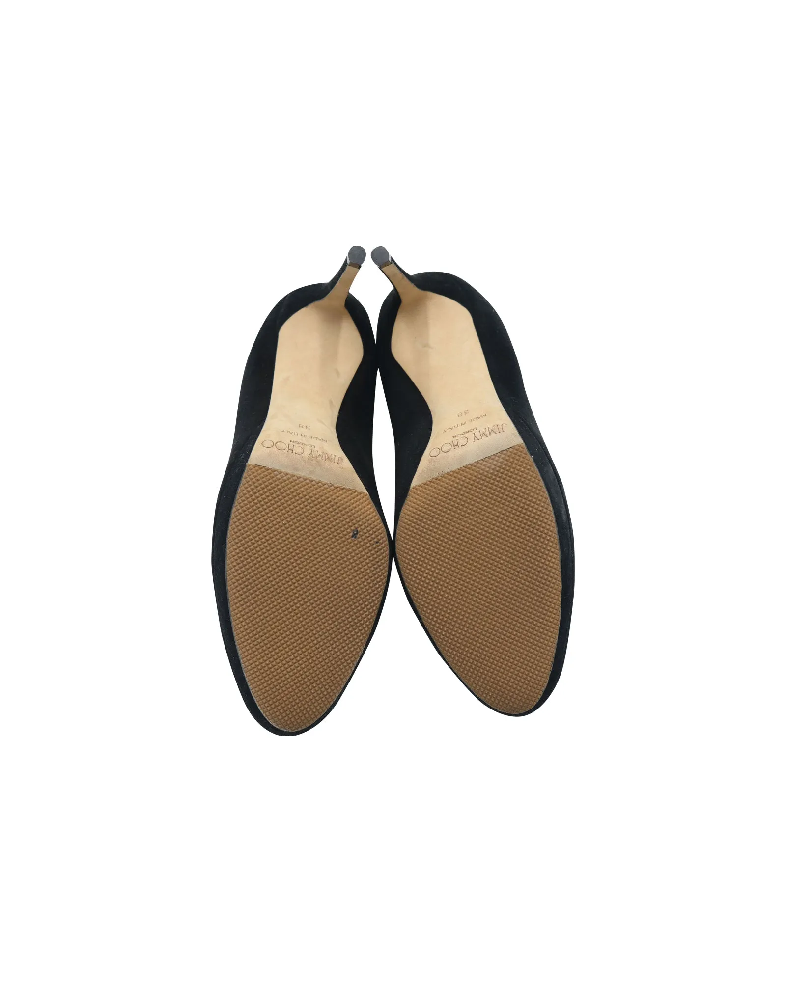Jimmy Choo Platform Pumps in Black Suede