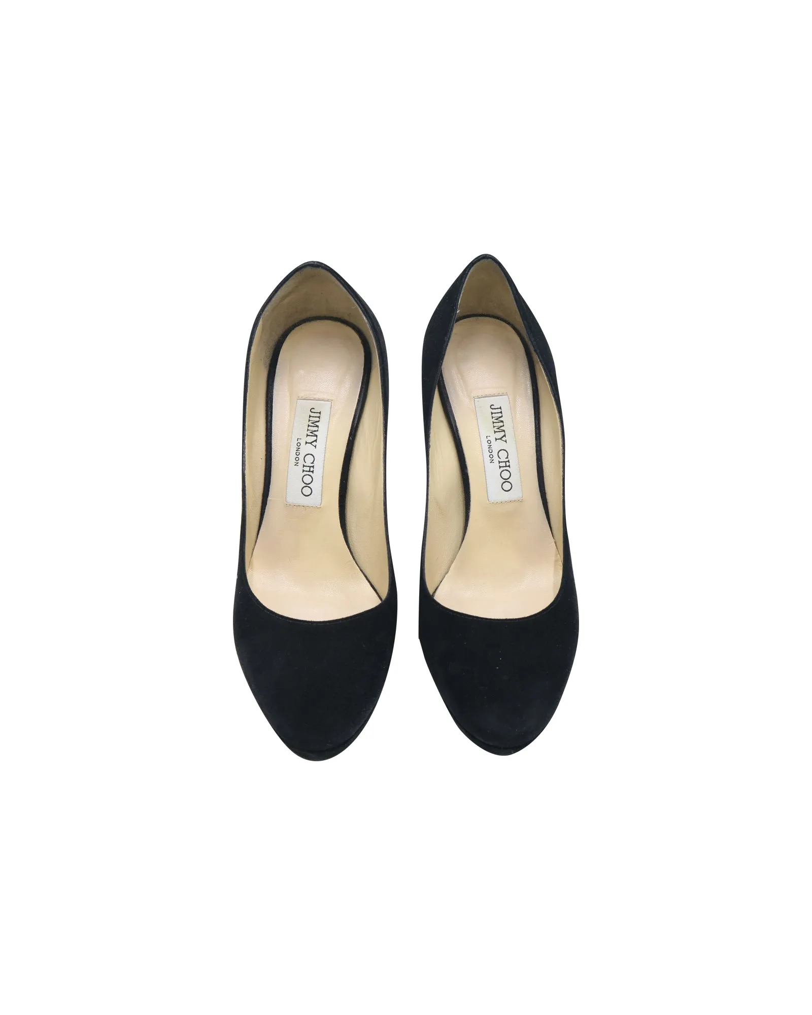 Jimmy Choo Platform Pumps in Black Suede