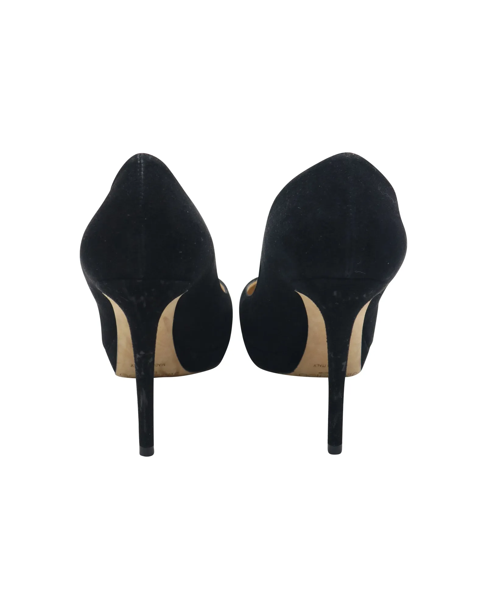 Jimmy Choo Platform Pumps in Black Suede