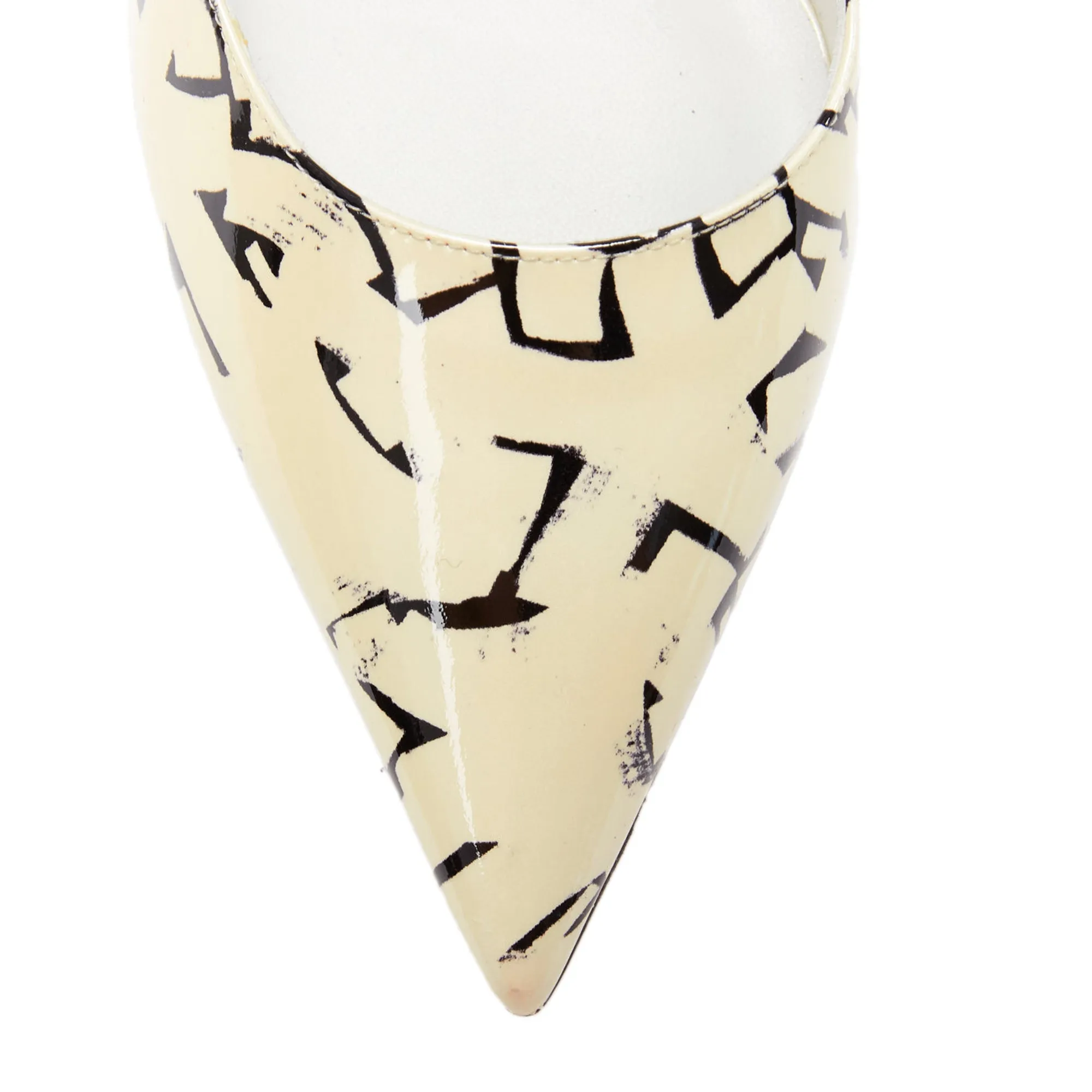 Jimmy Choo Poggy graphics pearl leather pumps