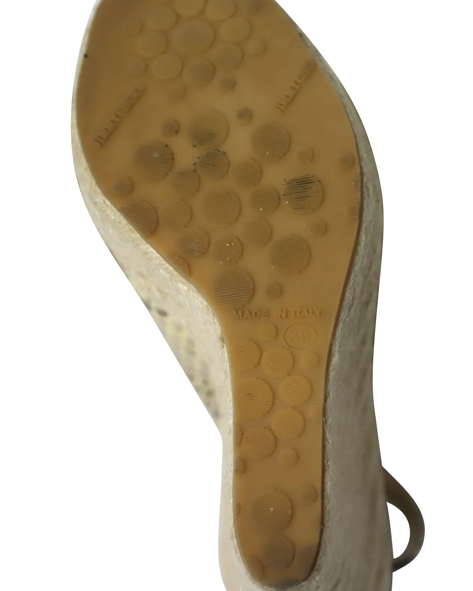 Jimmy Choo Polar Python Print Espadrille Wedges in Multicolor Leather